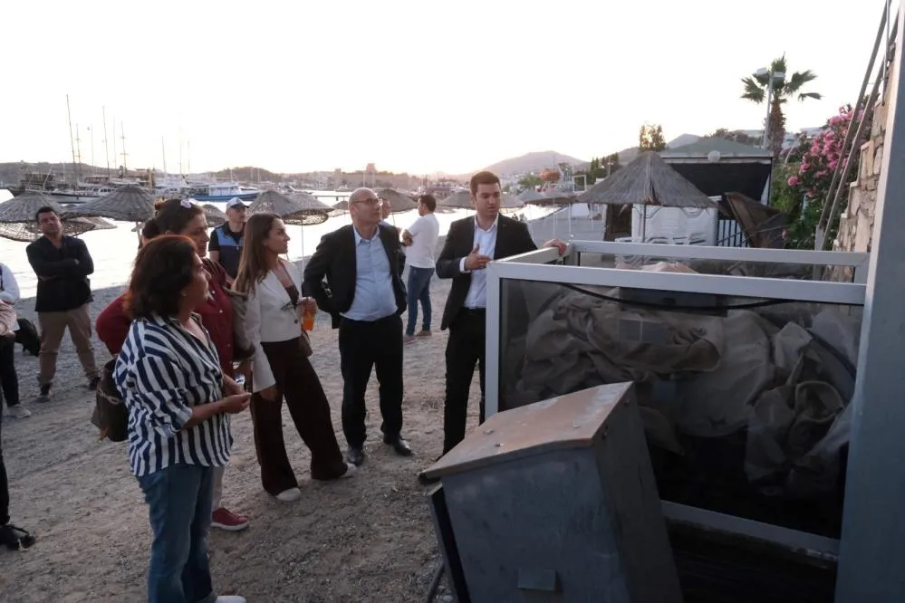 Bodrum Belediye Başkanı Tamer Mandalinci,  Kumbahçe Mahallesi’ne saha ziyareti